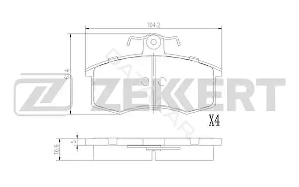 Тормозные колодки ZEKKERT BS-1927