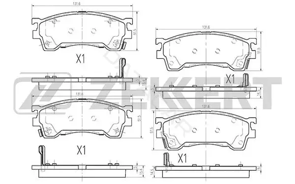 Тормозные колодки ZEKKERT BS-2036