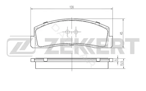 Тормозные колодки ZEKKERT BS-2068