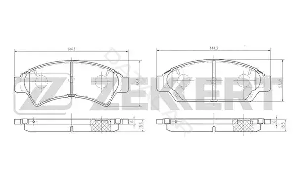Тормозные колодки ZEKKERT BS-2087