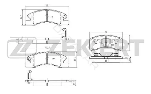 Тормозные колодки ZEKKERT BS-2093