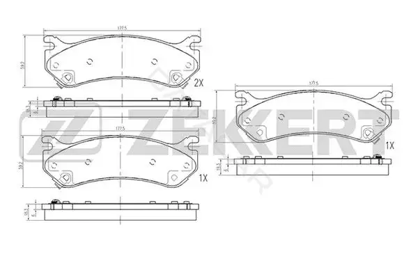 Тормозные колодки ZEKKERT BS-2128