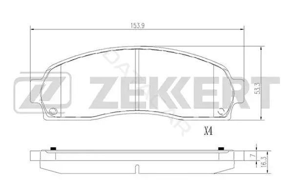 Тормозные колодки ZEKKERT BS-2130