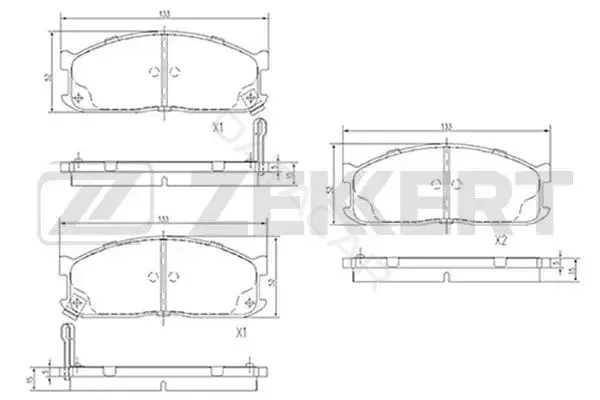 Тормозные колодки ZEKKERT BS-2137