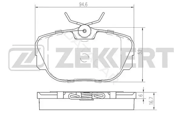 Тормозные колодки ZEKKERT BS-2138