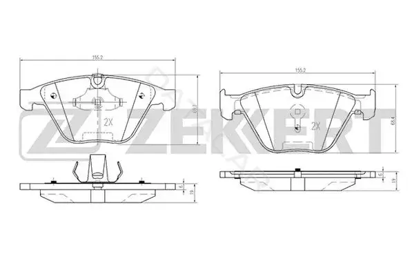 Тормозные колодки ZEKKERT BS-2142