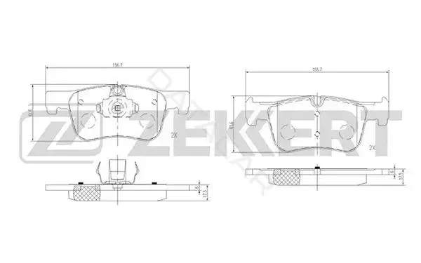 Тормозные колодки ZEKKERT BS-2143
