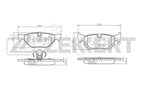Тормозные колодки ZEKKERT BS-2148
