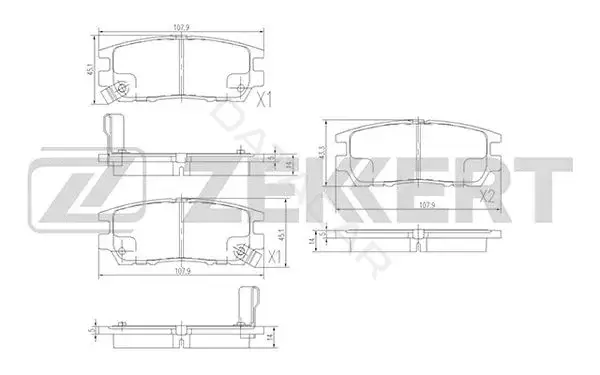Тормозные колодки ZEKKERT BS-2219