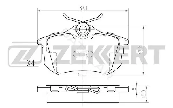 Тормозные колодки ZEKKERT BS-2226