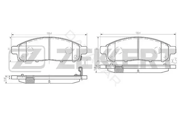 Тормозные колодки ZEKKERT BS-2237