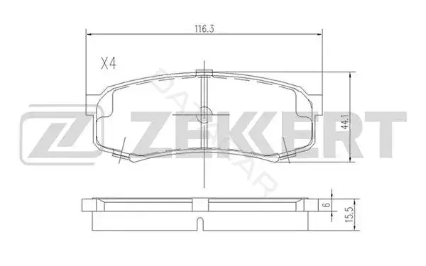 Тормозные колодки ZEKKERT BS-2240