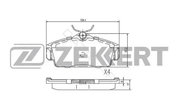Тормозные колодки ZEKKERT BS-2313