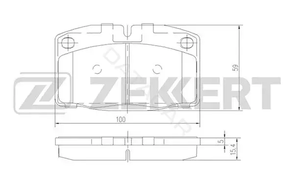 Тормозные колодки ZEKKERT BS-2345