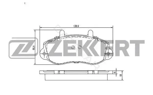 Тормозные колодки ZEKKERT BS-2420