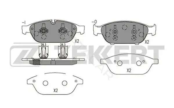 Тормозные колодки ZEKKERT BS-2425