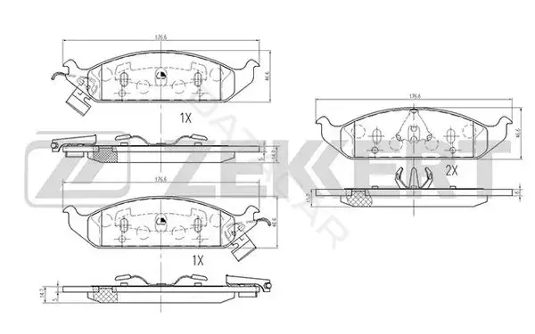 Тормозные колодки ZEKKERT BS-2427