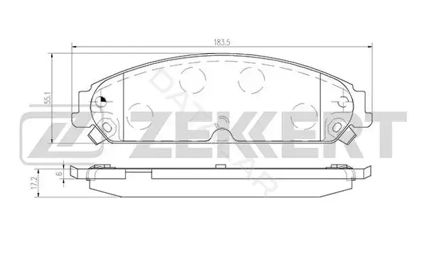 Тормозные колодки ZEKKERT BS-2428