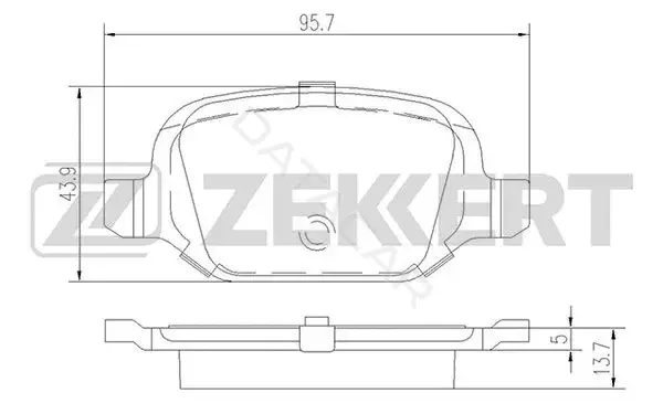 Тормозные колодки ZEKKERT BS-2463