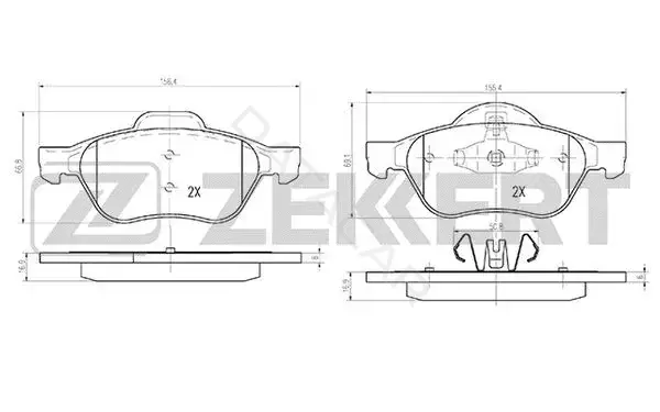 Тормозные колодки ZEKKERT BS-2514