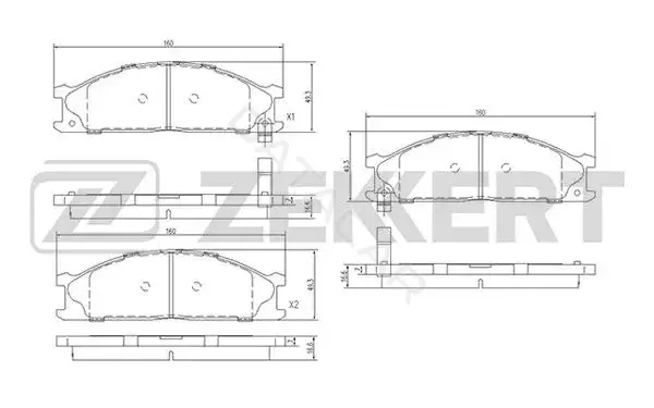 Тормозные колодки ZEKKERT BS-2518