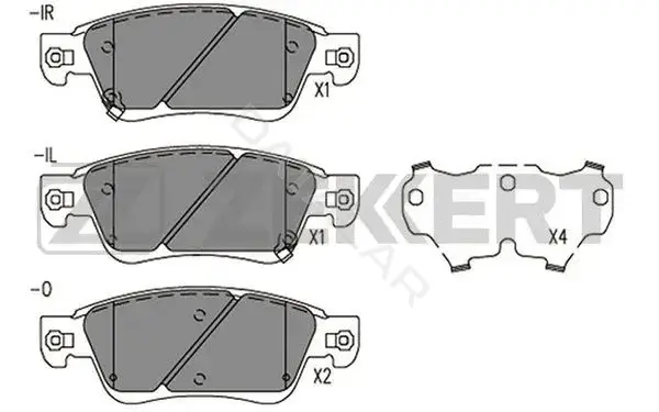 Тормозные колодки ZEKKERT BS-2521
