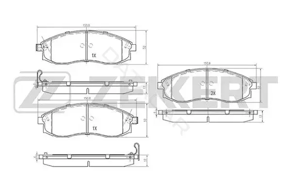 Тормозные колодки ZEKKERT BS-2537