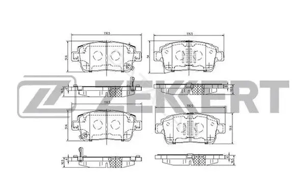 Тормозные колодки ZEKKERT BS-2695