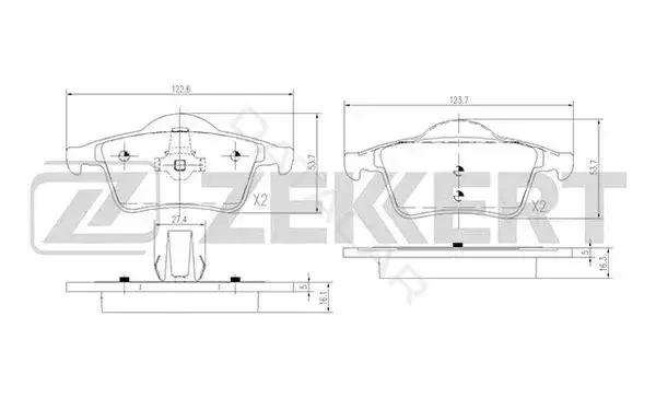 Тормозные колодки ZEKKERT BS-2759
