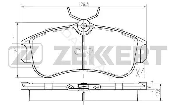 Тормозные колодки ZEKKERT BS-2805