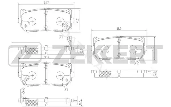 Тормозные колодки ZEKKERT BS-2809