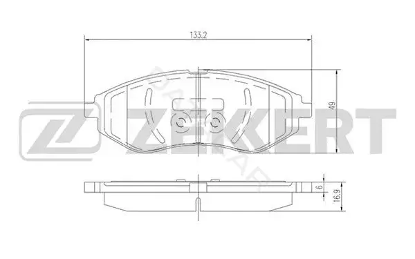 Тормозные колодки ZEKKERT BS-2812