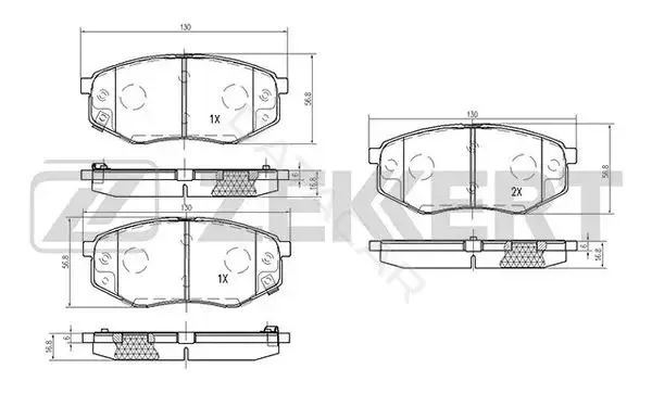 Тормозные колодки ZEKKERT BS-2815