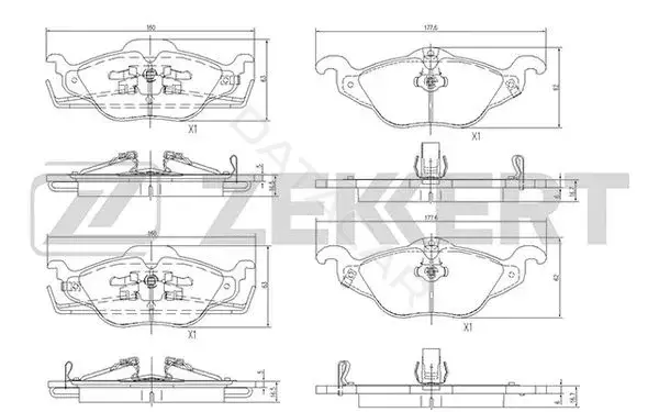 Тормозные колодки ZEKKERT BS-2835