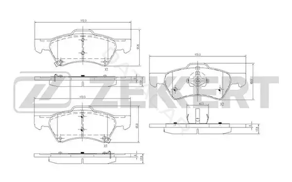 Тормозные колодки ZEKKERT BS-2839