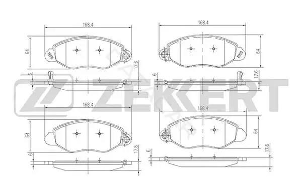 Тормозные колодки ZEKKERT BS-2840
