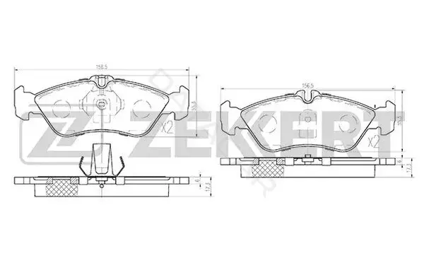 Тормозные колодки ZEKKERT BS-2846
