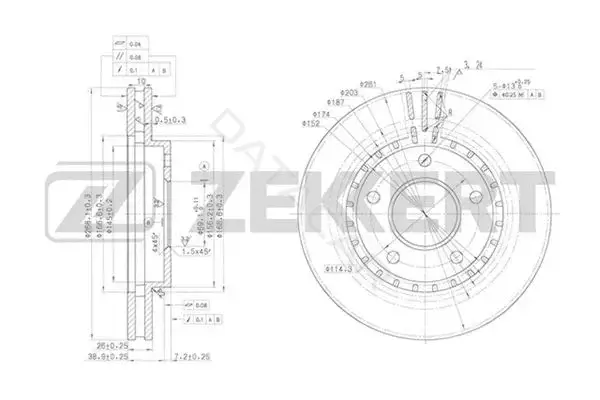 Тормозные диски ZEKKERT BS-5650