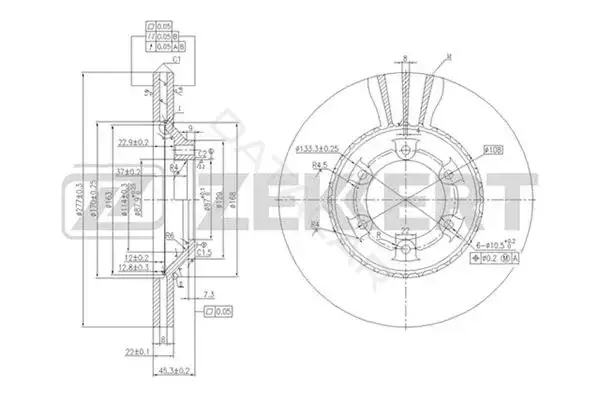 Тормозные диски ZEKKERT BS-5711