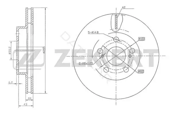 Тормозные диски ZEKKERT BS-5779