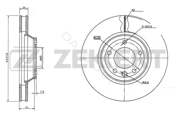 Тормозные диски ZEKKERT BS-5793
