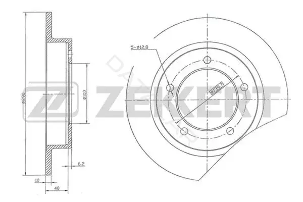 Тормозные диски ZEKKERT BS-5813