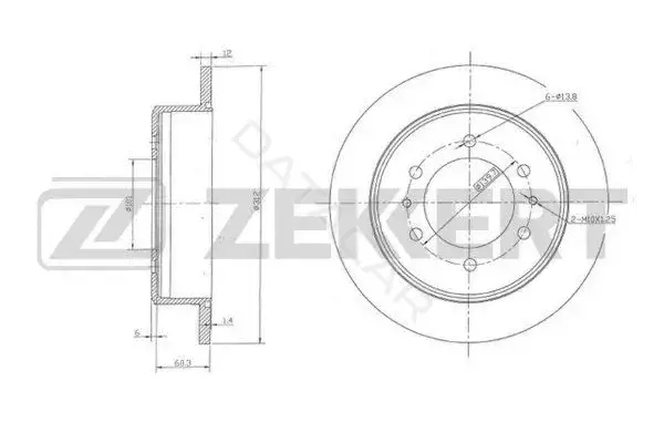 Тормозные диски ZEKKERT BS-5818
