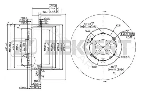 Тормозные диски ZEKKERT BS-5820