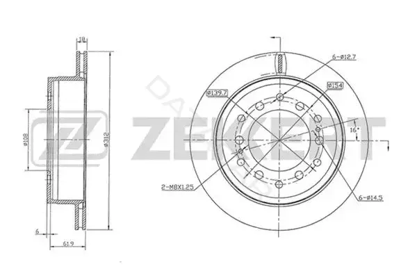 Тормозные диски ZEKKERT BS-5826