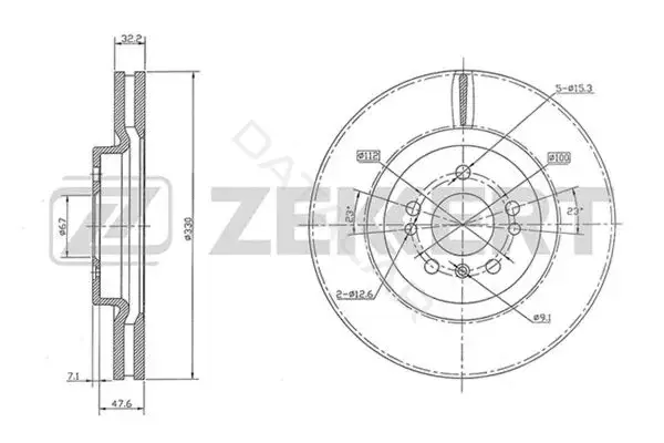 Тормозные диски ZEKKERT BS-5838