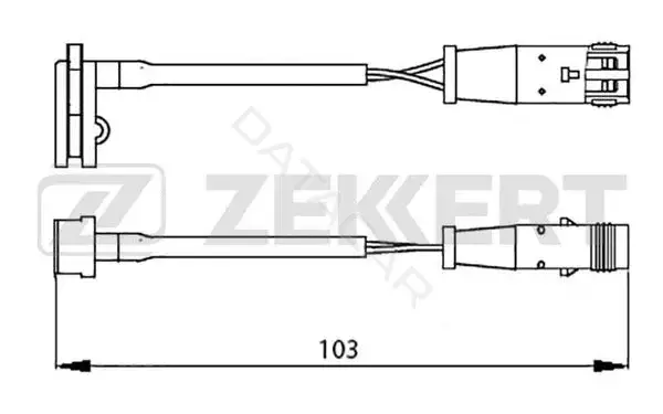 Датчик износа тормозных колодок ZEKKERT BS-8019