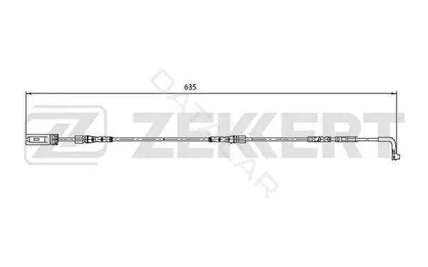 Датчик износа тормозных колодок ZEKKERT BS-8033