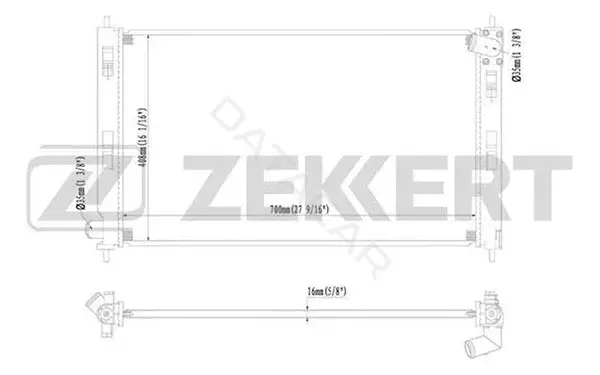Радиатор охлаждения ZEKKERT MK-1004