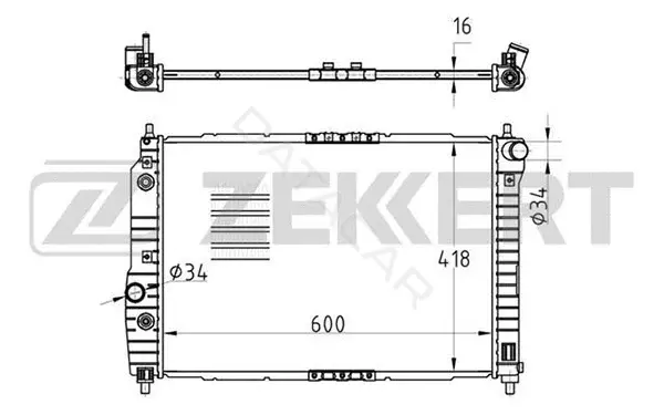 Радиатор охлаждения ZEKKERT MK-1027